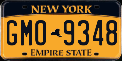 NY license plate GMO9348
