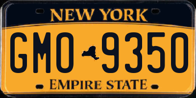 NY license plate GMO9350