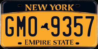 NY license plate GMO9357