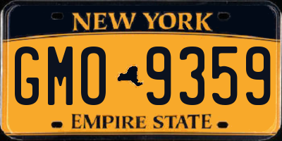 NY license plate GMO9359