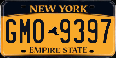 NY license plate GMO9397