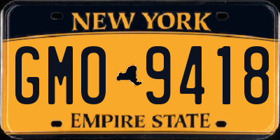 NY license plate GMO9418