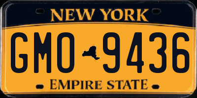 NY license plate GMO9436