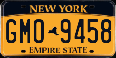 NY license plate GMO9458