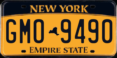 NY license plate GMO9490