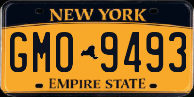 NY license plate GMO9493