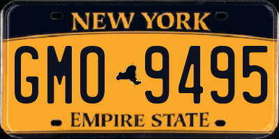NY license plate GMO9495