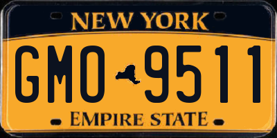 NY license plate GMO9511