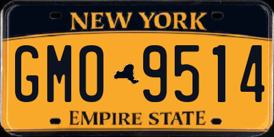 NY license plate GMO9514