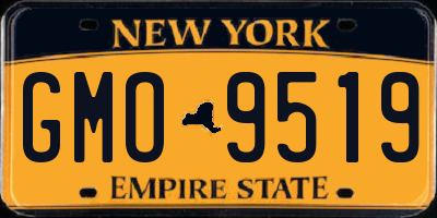 NY license plate GMO9519