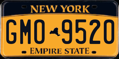 NY license plate GMO9520