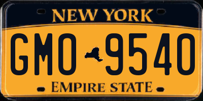 NY license plate GMO9540