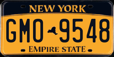 NY license plate GMO9548