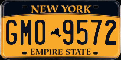 NY license plate GMO9572