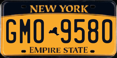 NY license plate GMO9580