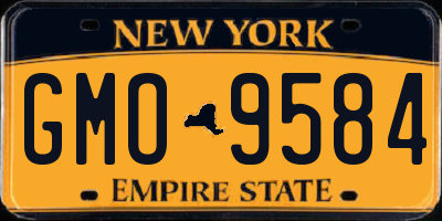 NY license plate GMO9584
