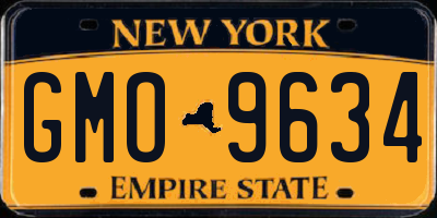 NY license plate GMO9634