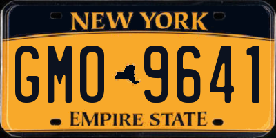 NY license plate GMO9641