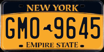NY license plate GMO9645