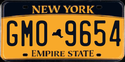 NY license plate GMO9654