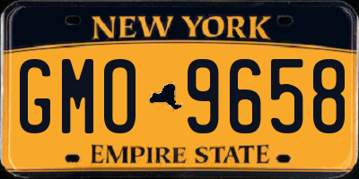 NY license plate GMO9658