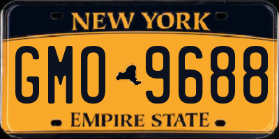 NY license plate GMO9688