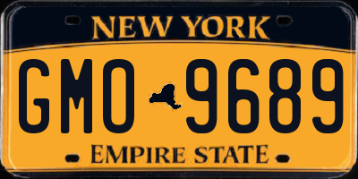 NY license plate GMO9689