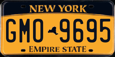 NY license plate GMO9695