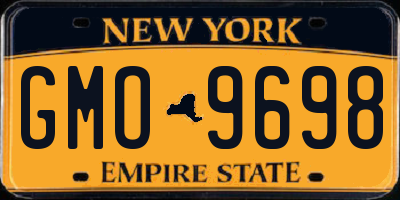 NY license plate GMO9698