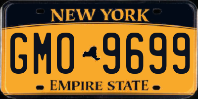NY license plate GMO9699