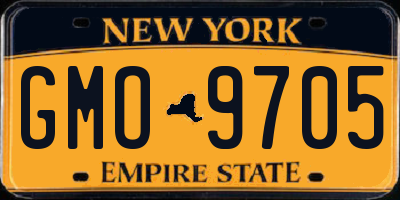NY license plate GMO9705