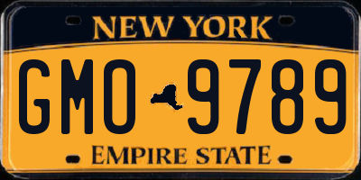 NY license plate GMO9789
