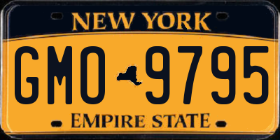NY license plate GMO9795