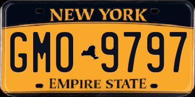 NY license plate GMO9797