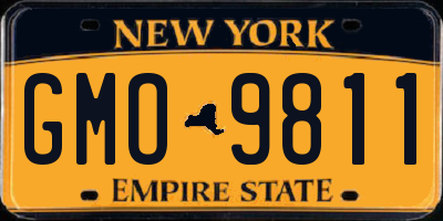 NY license plate GMO9811