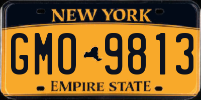 NY license plate GMO9813