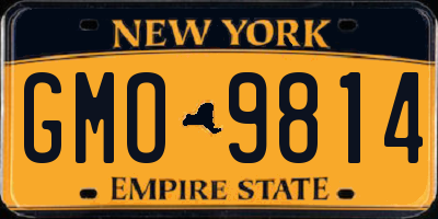 NY license plate GMO9814