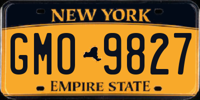 NY license plate GMO9827