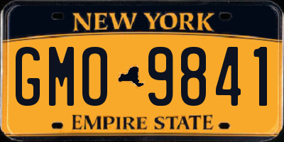NY license plate GMO9841