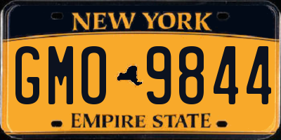NY license plate GMO9844