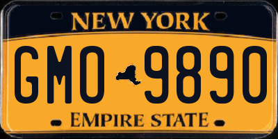 NY license plate GMO9890