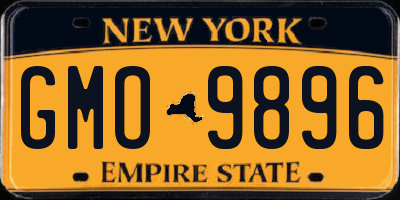 NY license plate GMO9896