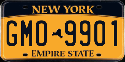 NY license plate GMO9901