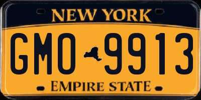 NY license plate GMO9913