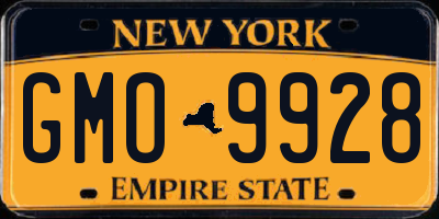 NY license plate GMO9928