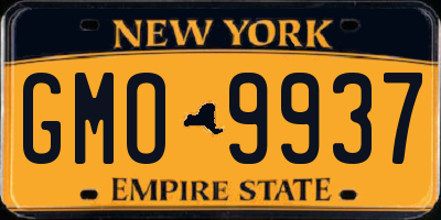 NY license plate GMO9937