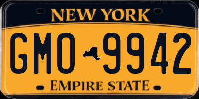 NY license plate GMO9942