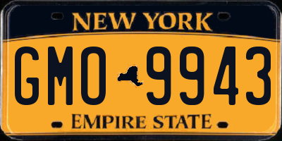 NY license plate GMO9943