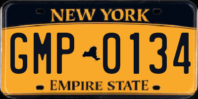 NY license plate GMP0134