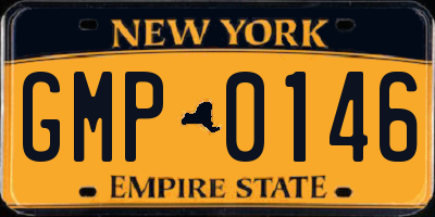 NY license plate GMP0146